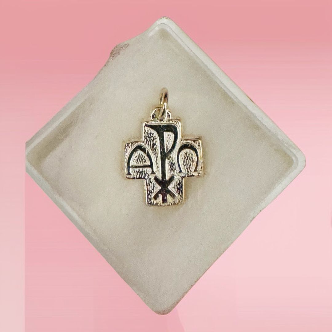 Croce Argento Alfa Omega