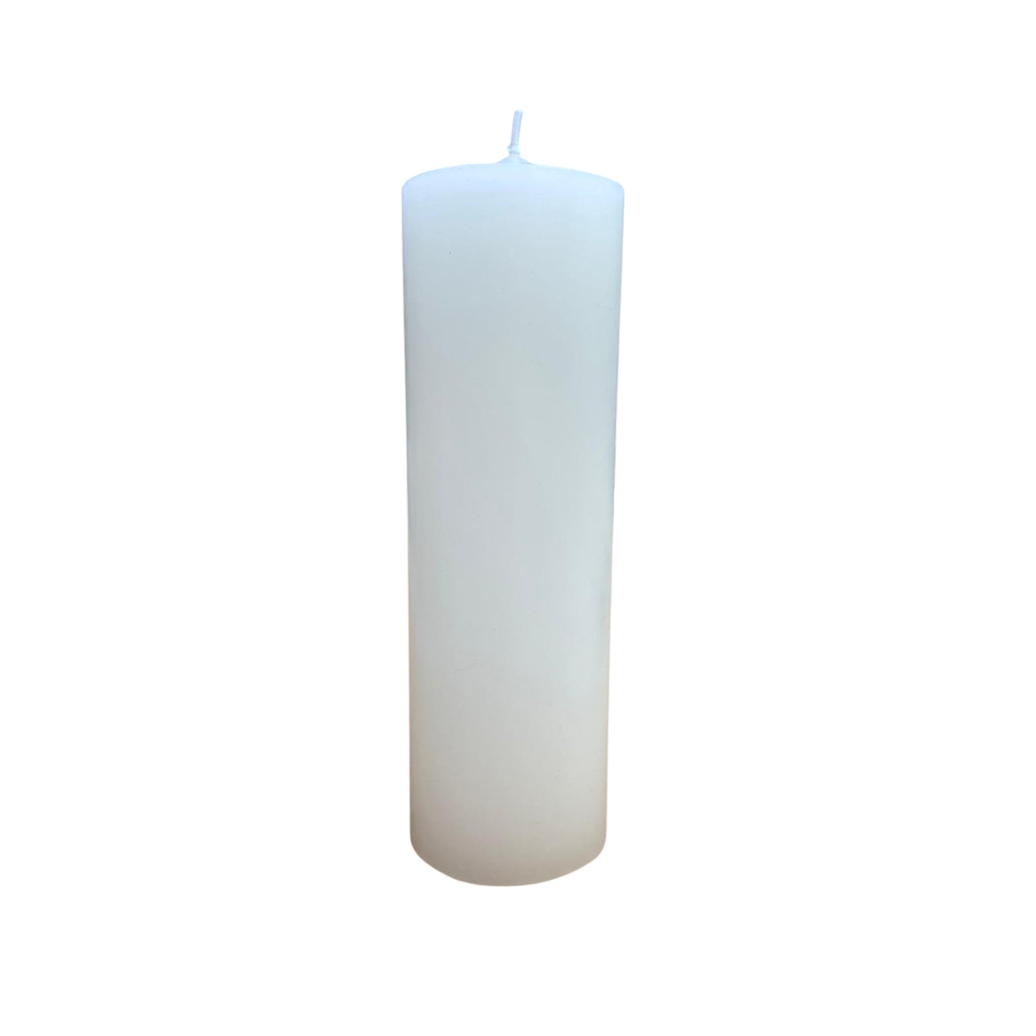 Candela da Altare in Cera Bianca a Colaggio 8x24