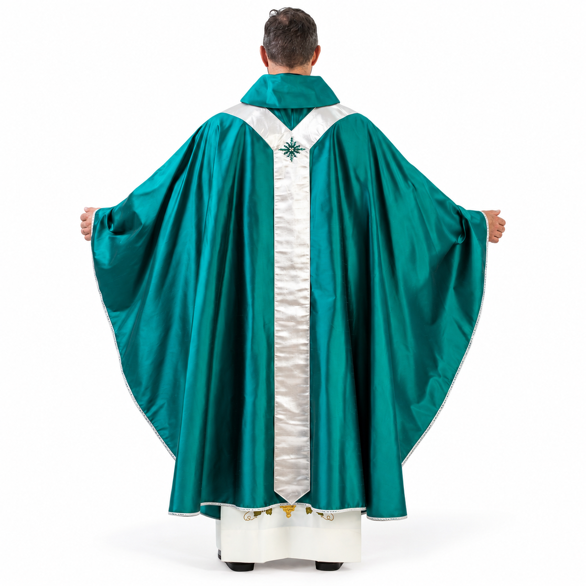 Casula Medioevale in Seta (Colori Liturgici Disponibili)