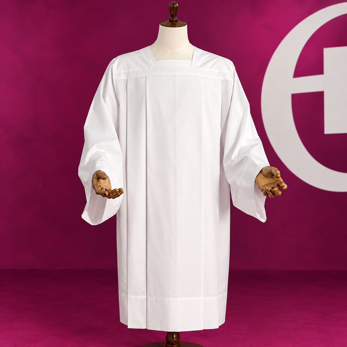 Cotta Liturgica per Sacerdote Misto Cotone e Poliestere senza Ricami