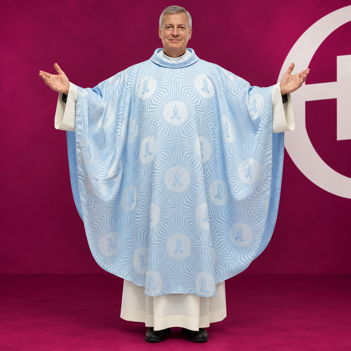 Casula Liturgica Mariana Motivo Tondi