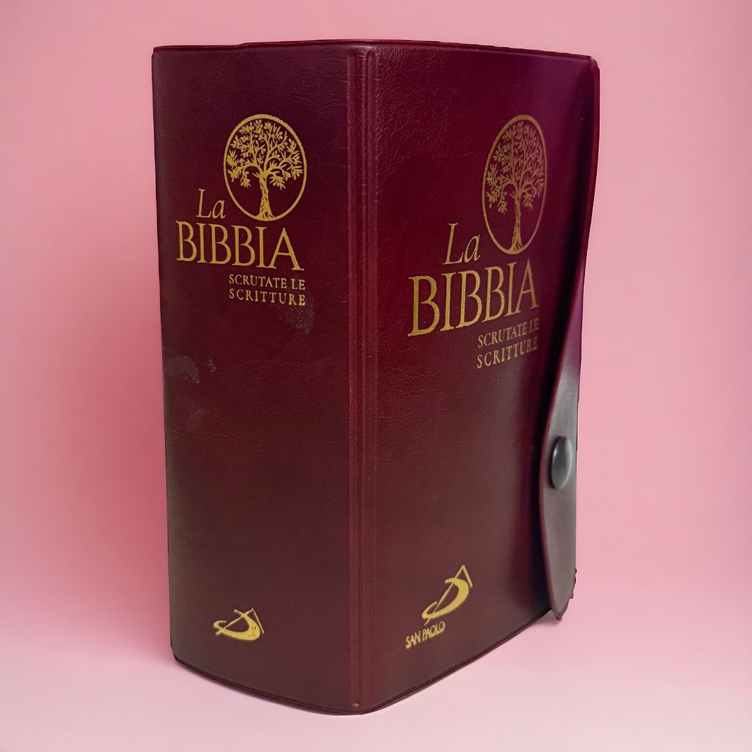 Bibbia Tascabile con Copertina Plastificata con Bottone