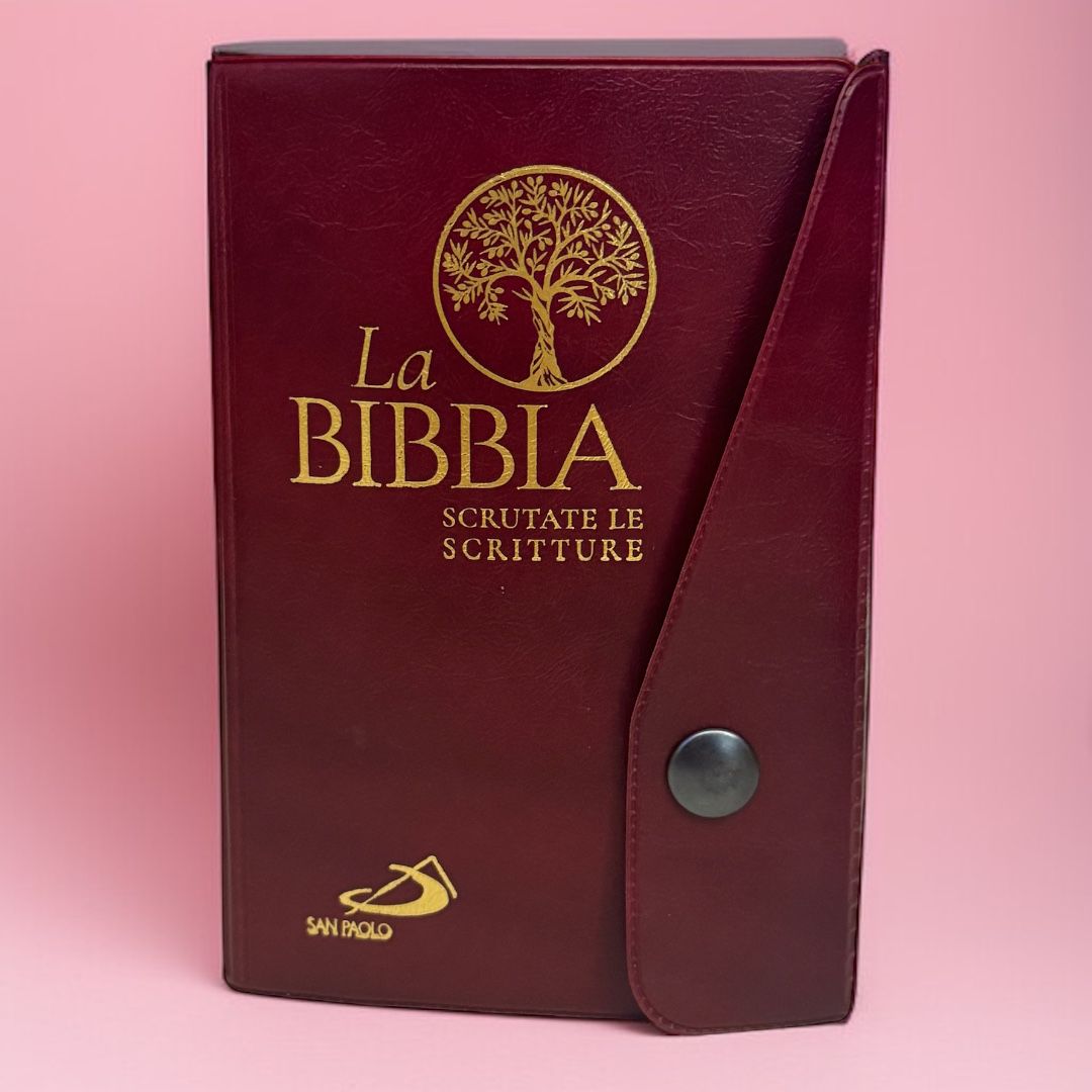 Bibbia Tascabile con Copertina Plastificata con Bottone