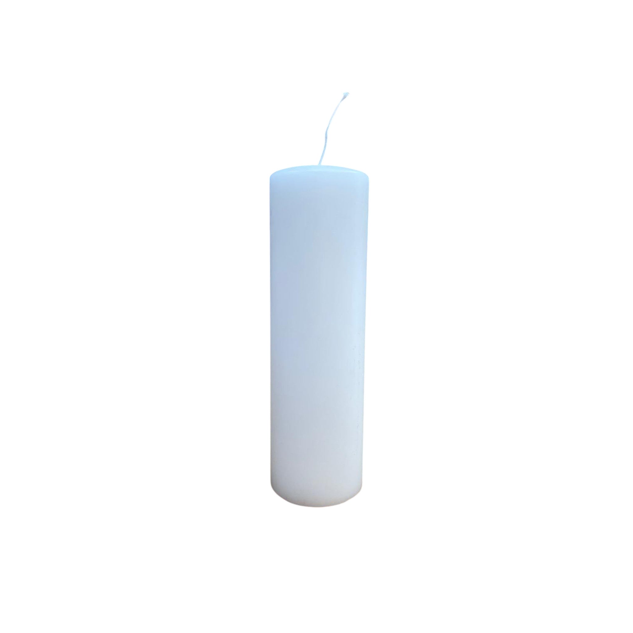 Candela da Altare in Cera Bianca Opaca 8x24