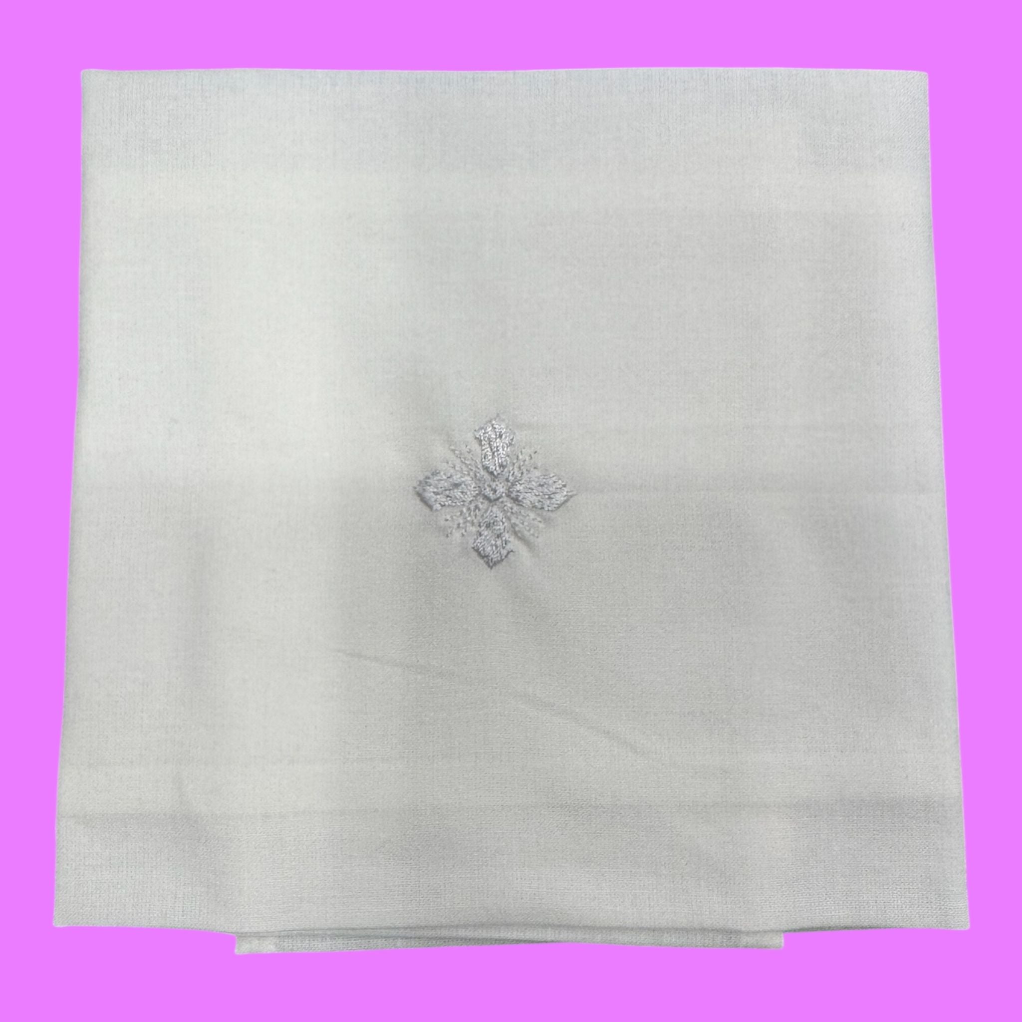 Corporale Cotone Bianco Ricamo Croce Bianca