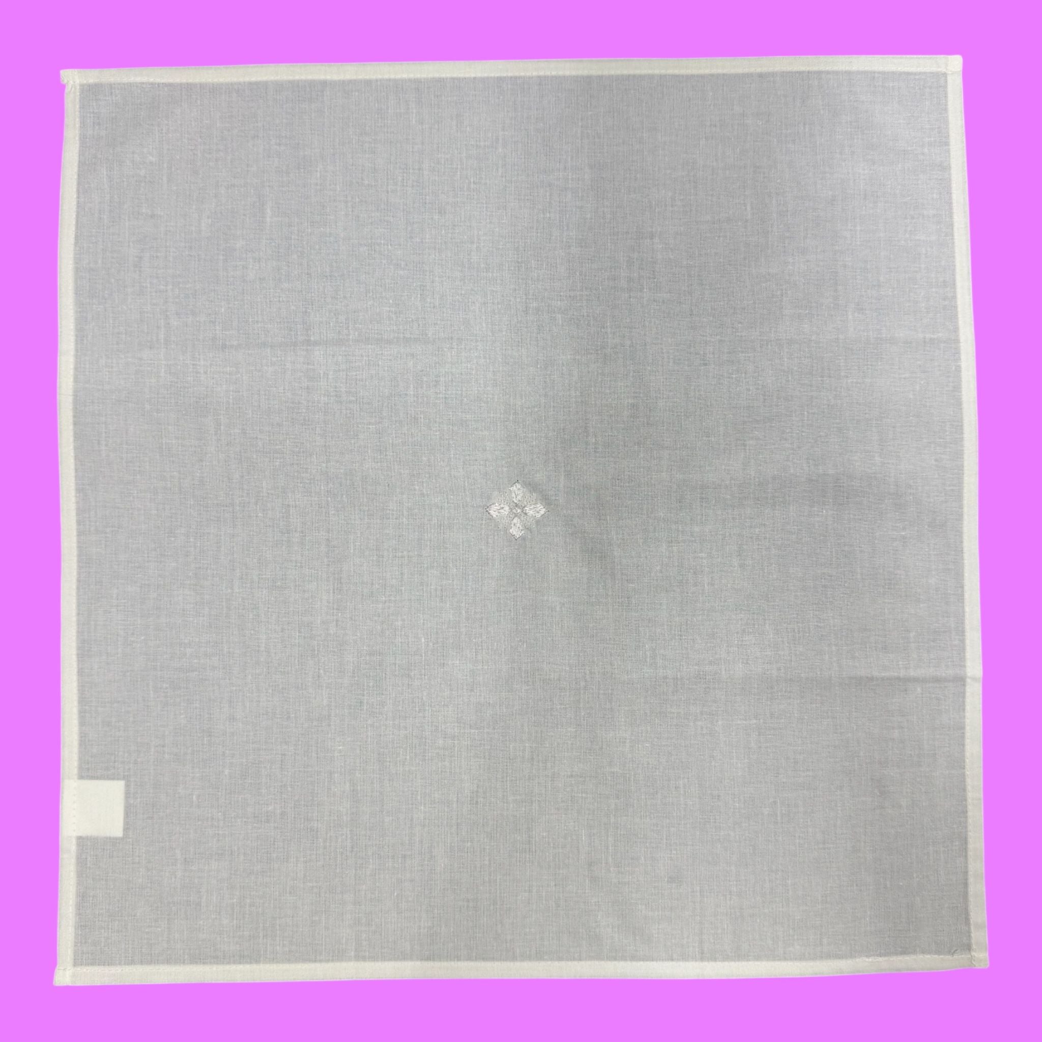Corporale Cotone Bianco Ricamo Croce Bianca