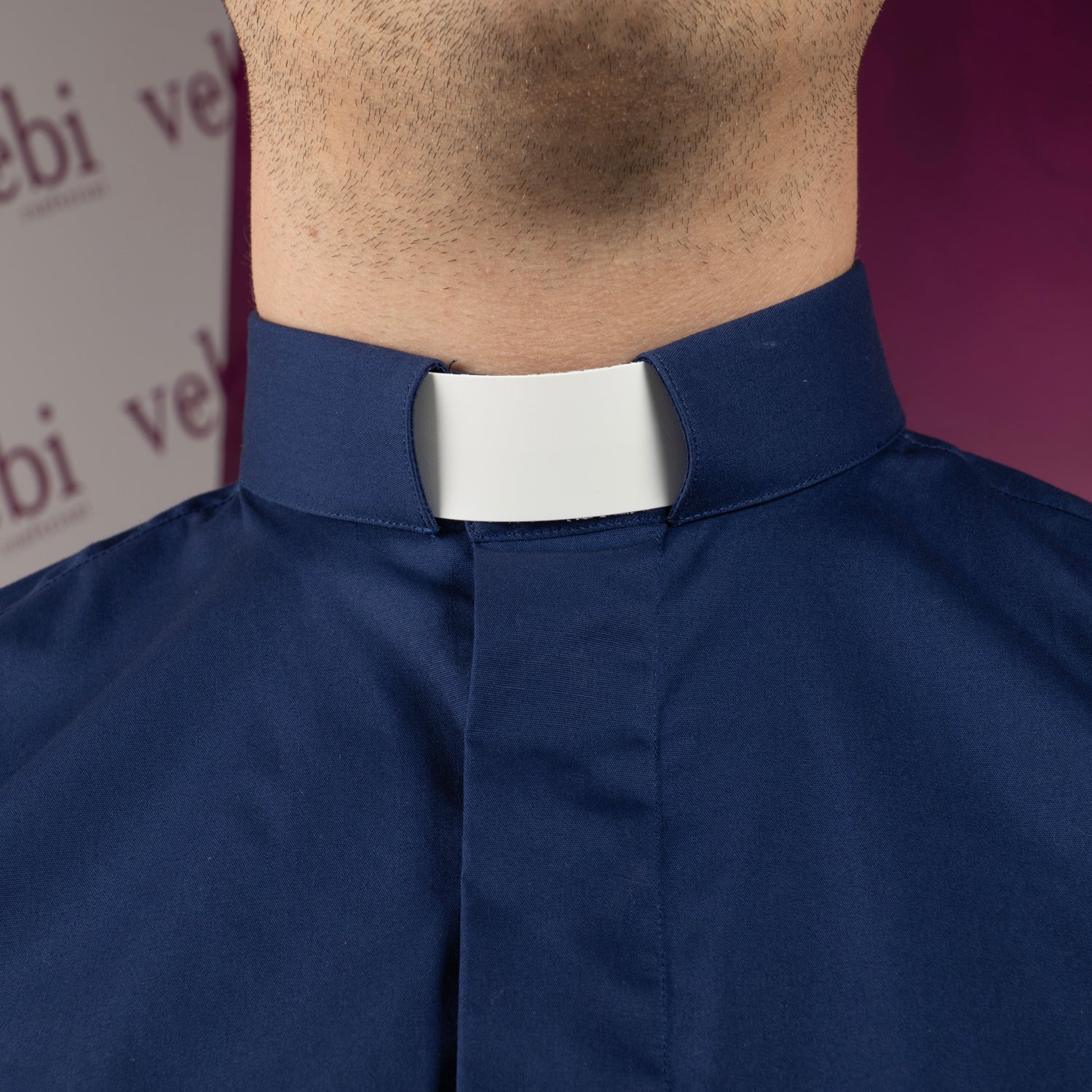 Camicia da Sacerdote Collo Clergy Disponibile in 5 Colori Cotone 100%