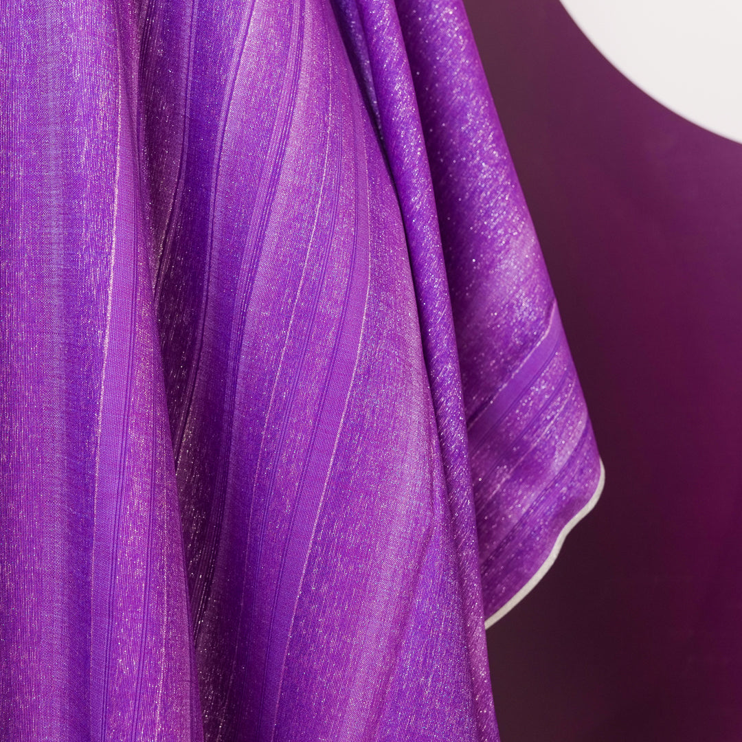 Casula Lana Seta e Lurex Rigata con Ricamo Croce (Colori Liturgici Disponibili)