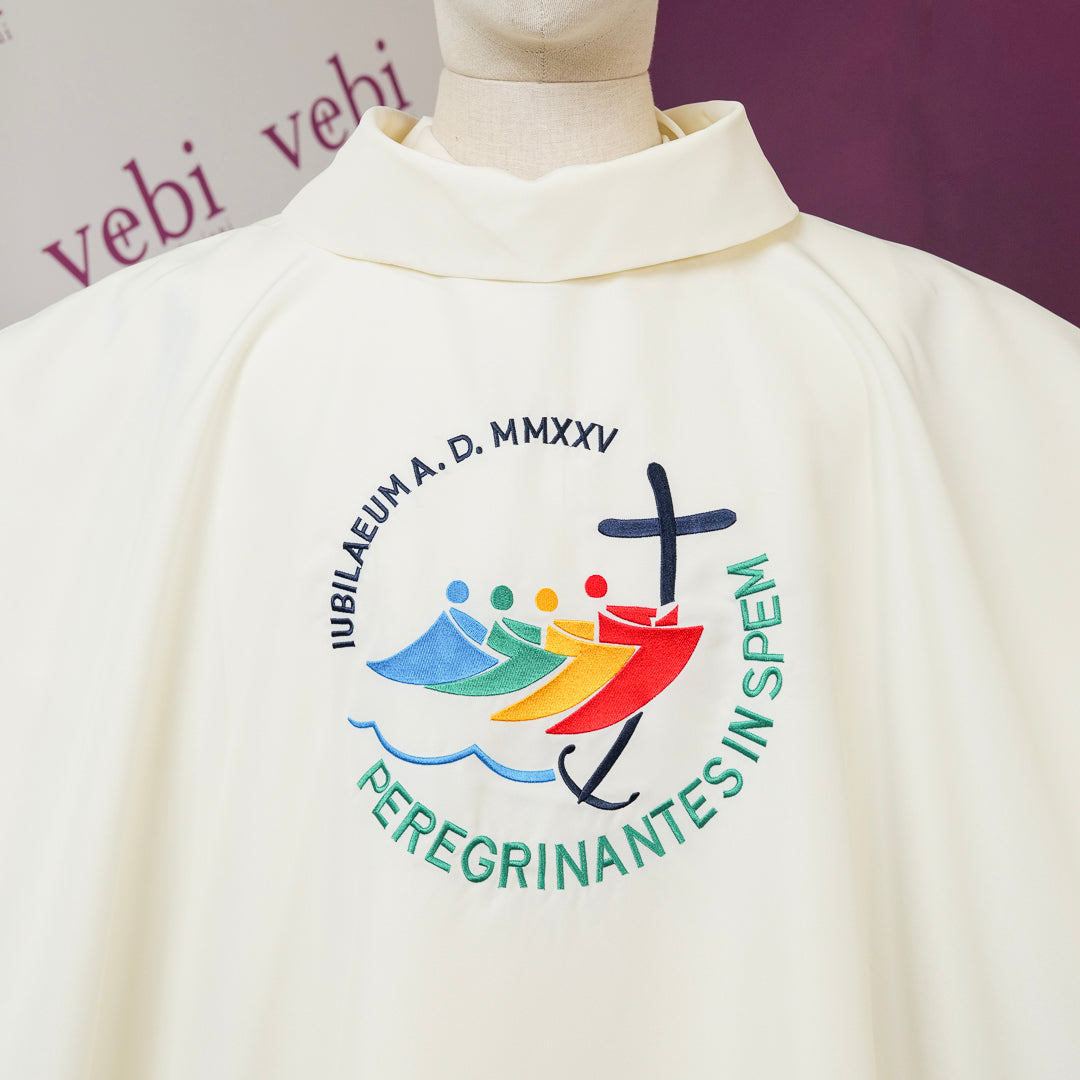 Casula Ricamo Logo GIUBILEO 2025 Roma (Colori Liturgici Disponibili)
