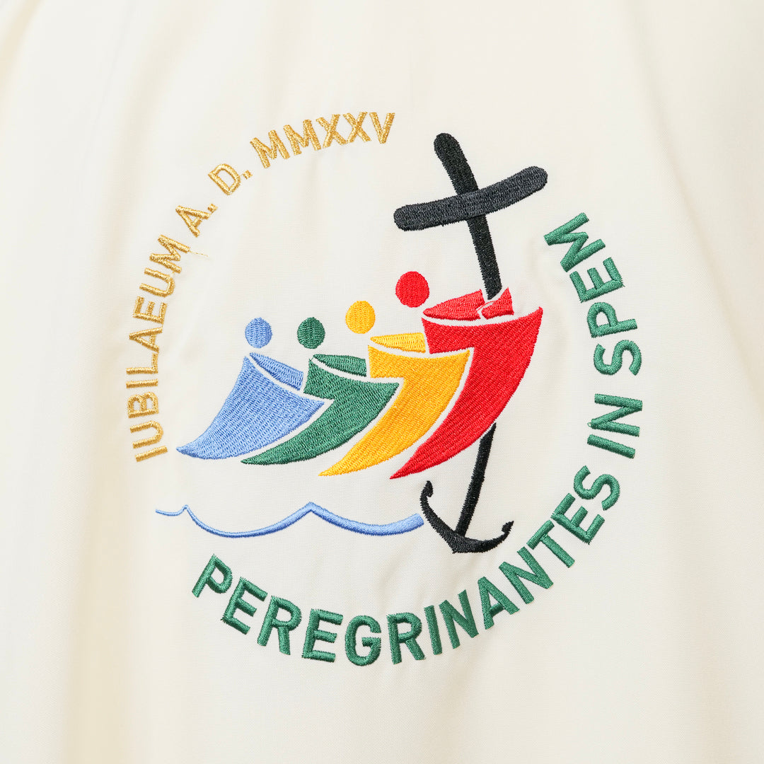 Casula 4 Colori Liturgici  Ricamo Logo GIUBILEO 2025 Roma