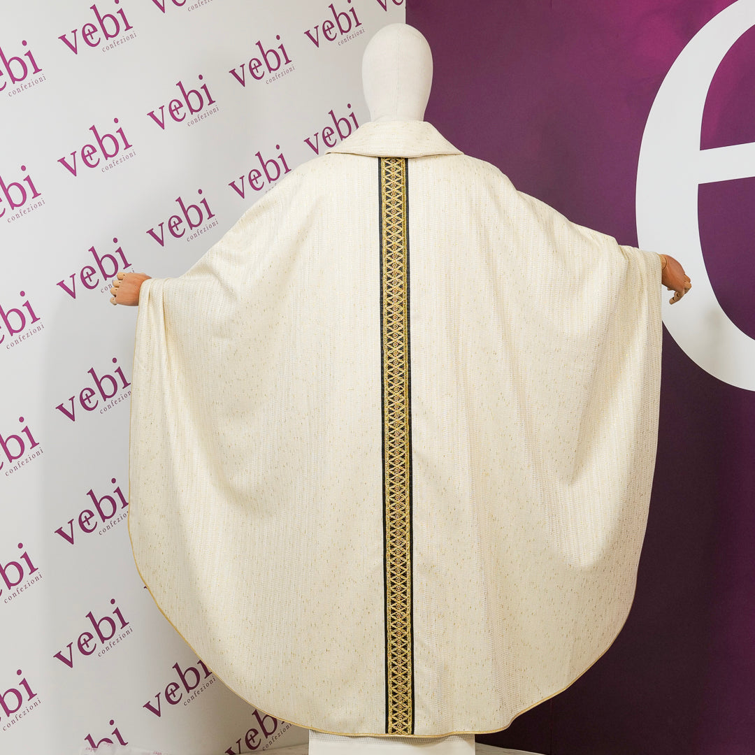 Casula Pura Lana con Stolone Tema (Colori Liturgici Disponibili)