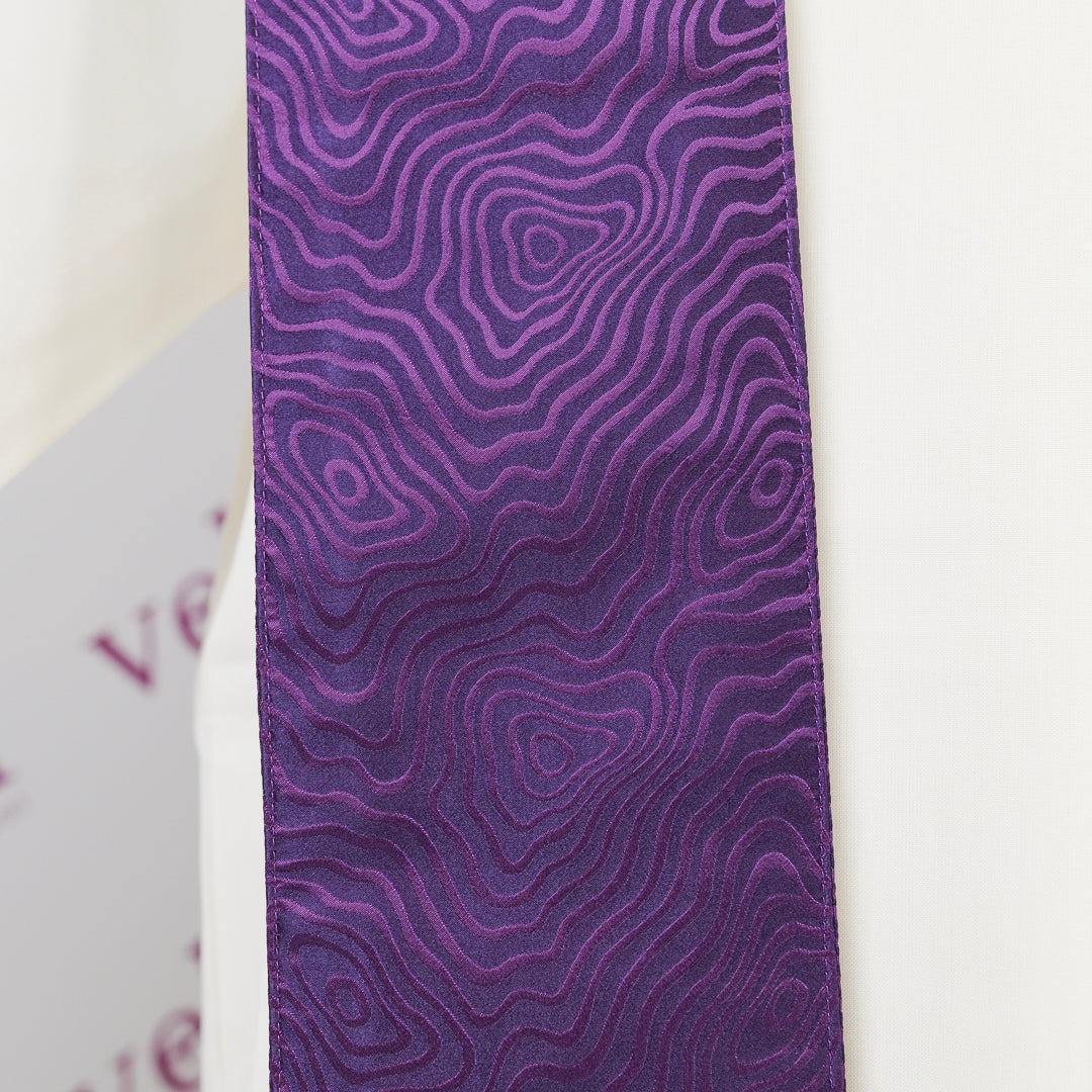 Casula Pura Seta Croce TAU (Colori Liturgici Disponibili)