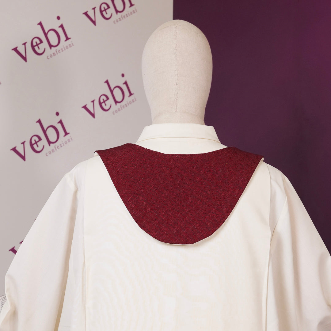Scapolare in Misto Cotone Croce per Ministri Straordinari o Accoliti (Colori Disponibili)
