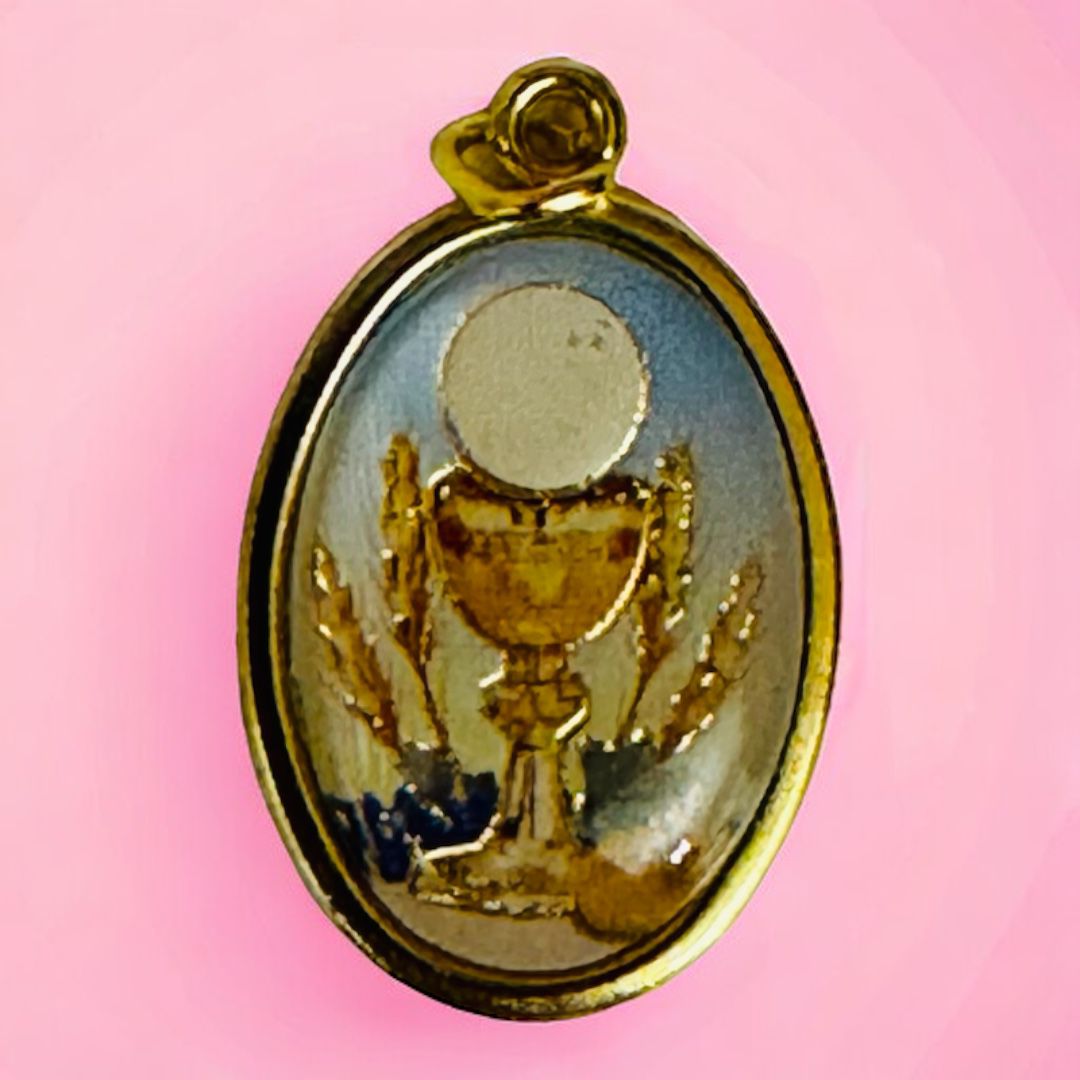 Medaglia Simboli Prima Comunione h. 2 cm