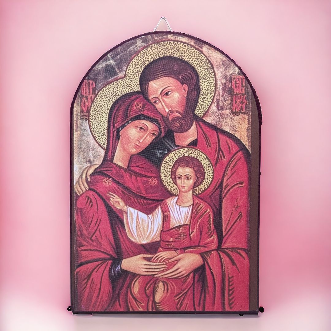 Quadro con Raffigurazione Sacra famiglia Misura 10x15 cm