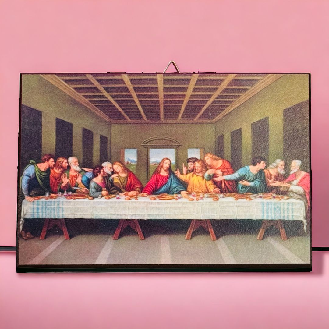 Quadro con Raffigurazione Ultima Cena Misura 10x15 cm