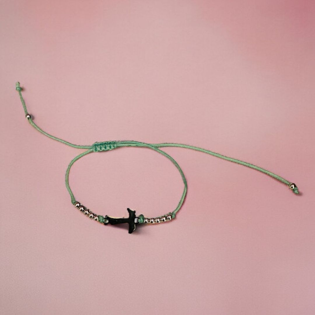 Bracciale Ricordo Regolabile Tau di San Francesco d'Assisi (Colori disponibili)