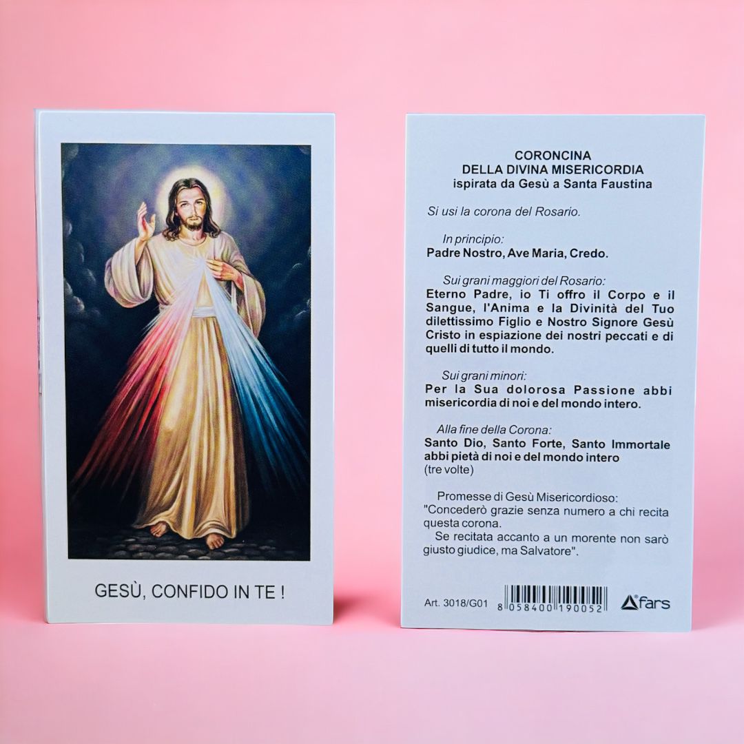Immagine Gesù Misericordioso con Preghiera Confezione 100 Pezzi