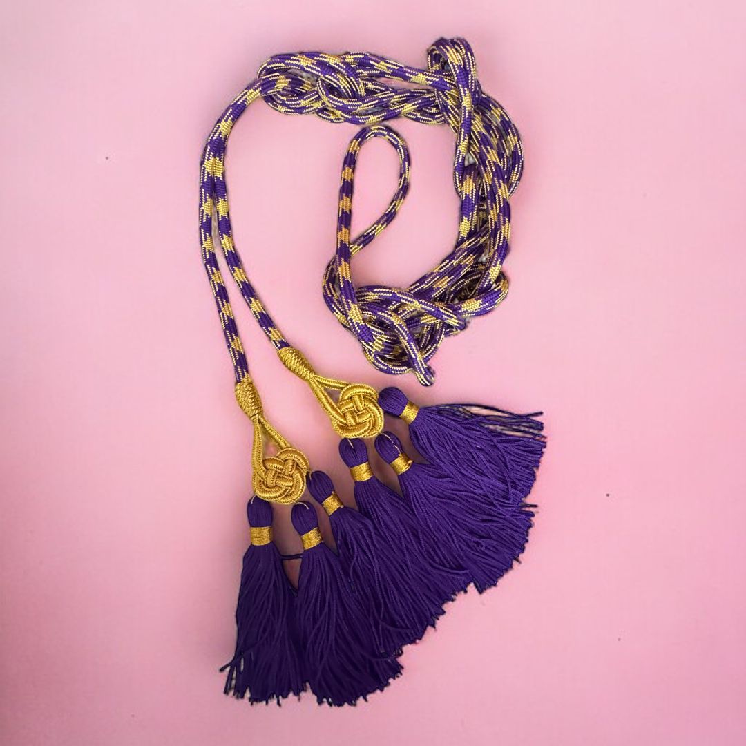 Cingolo Sacerdotale a Medaglia Ryon/Lurex Colore Misto Oro (Colori Liturgici Disponibili)