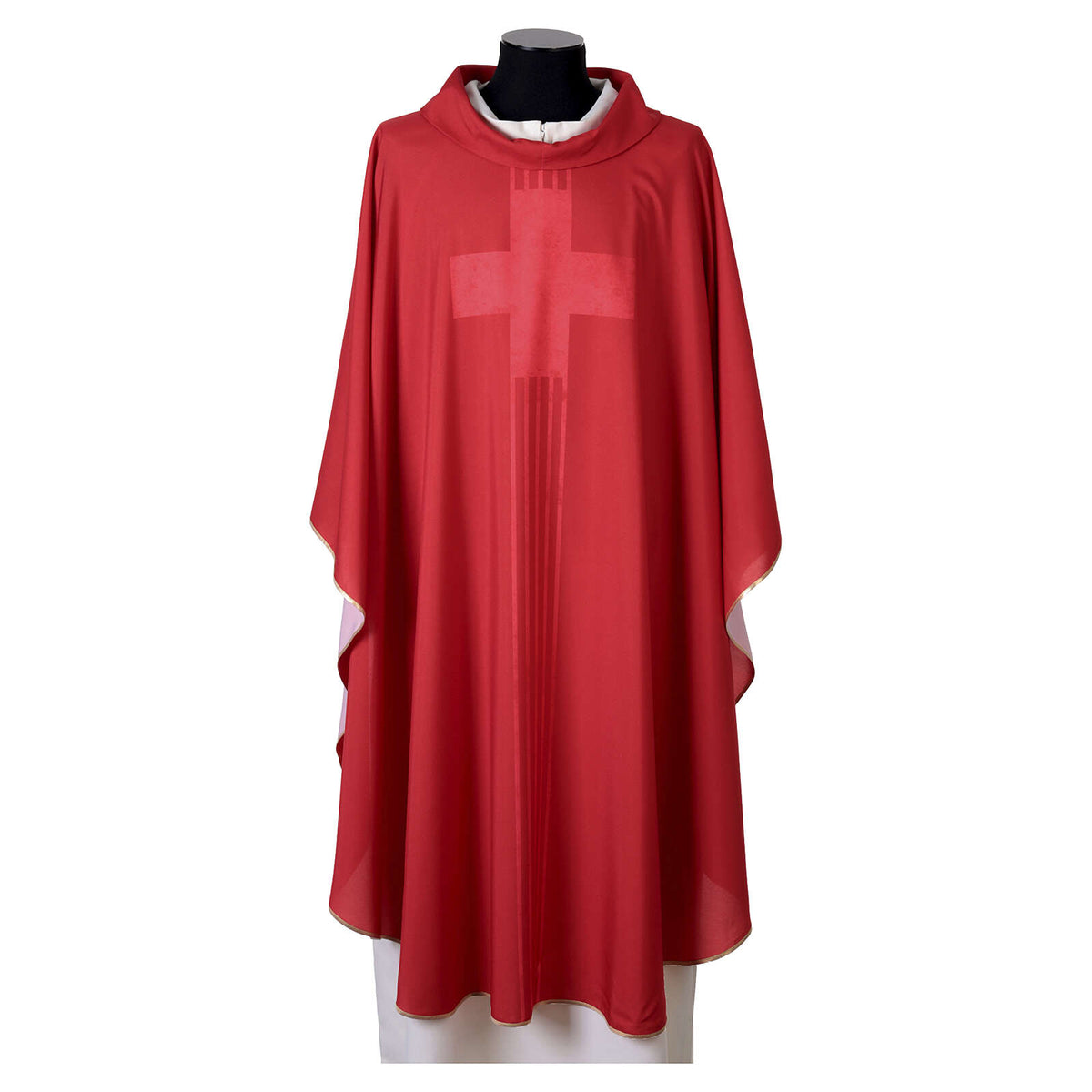 Casula con Croce e Fasce Stilizzate (Disp. Colori Liturgici)
