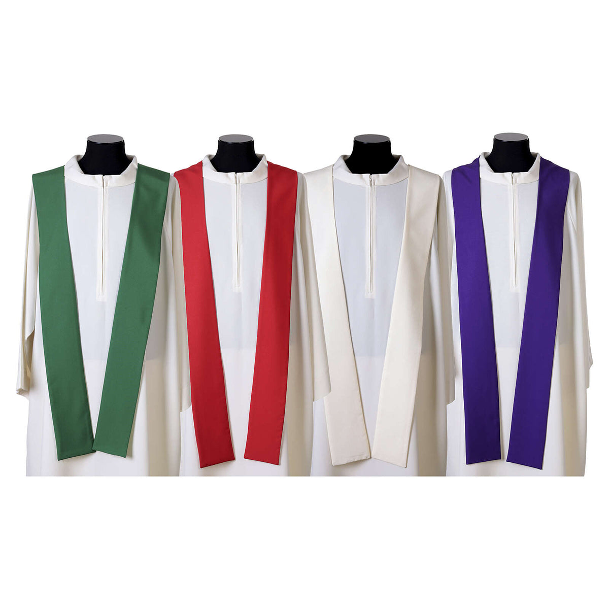 Casula con Croce e Fasce Stilizzate (Disp. Colori Liturgici)