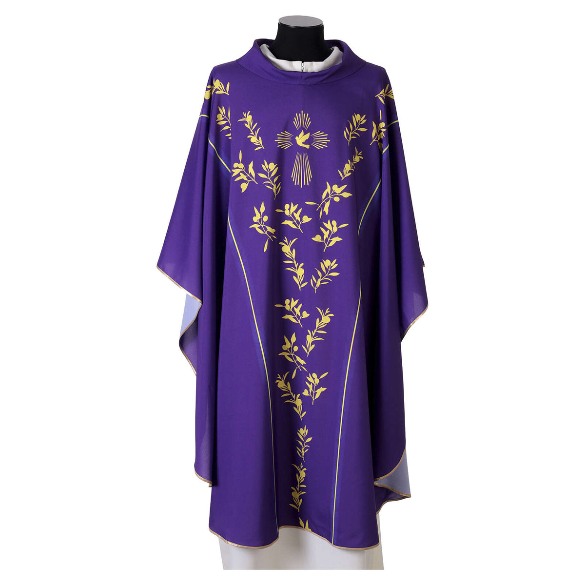 Casula Colomba Spirito Santo e Decori Floreali (Disp. Colori Liturgici)