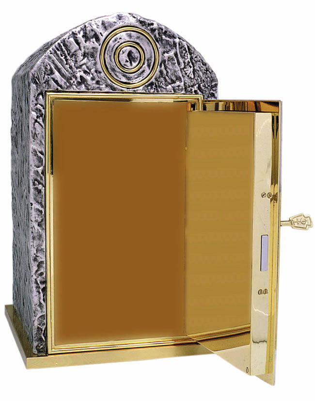 Tabernacolo da mensa in Bronzo Apostoli e Angeli in Preghiera