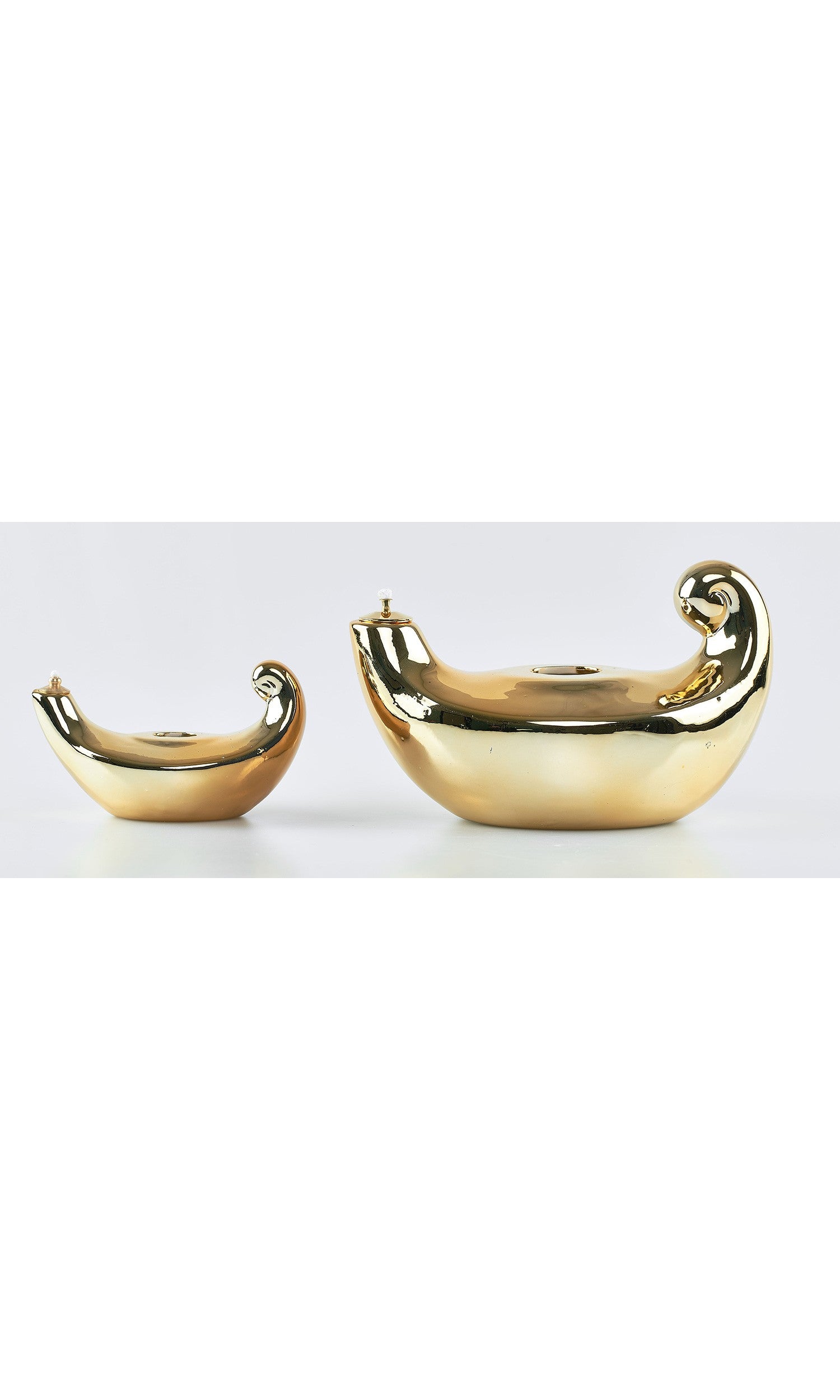 Lucerna in ceramica dorata piccola- Vebi Confezioni