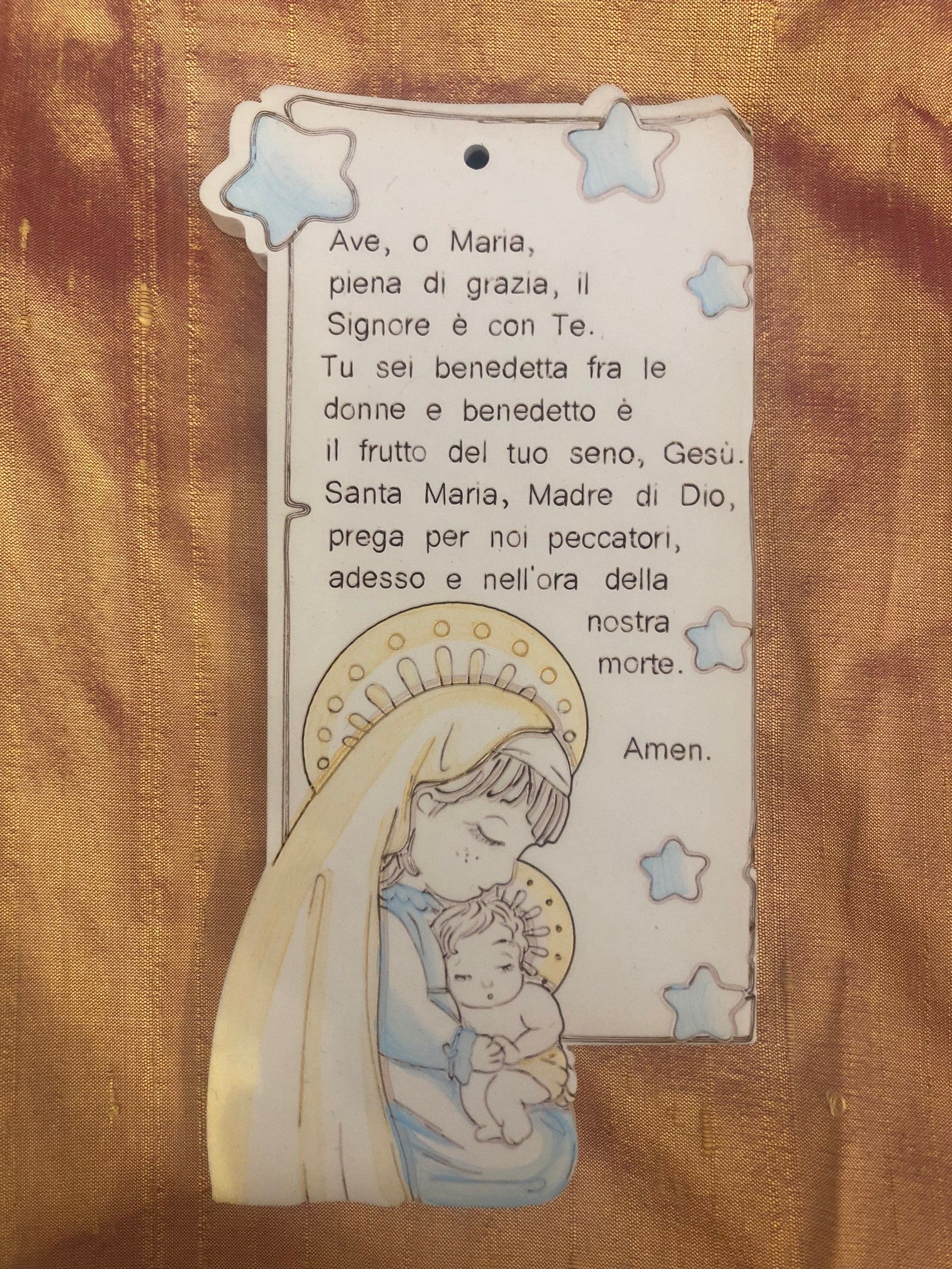 Icona Battesimo preghiera Ave Maria