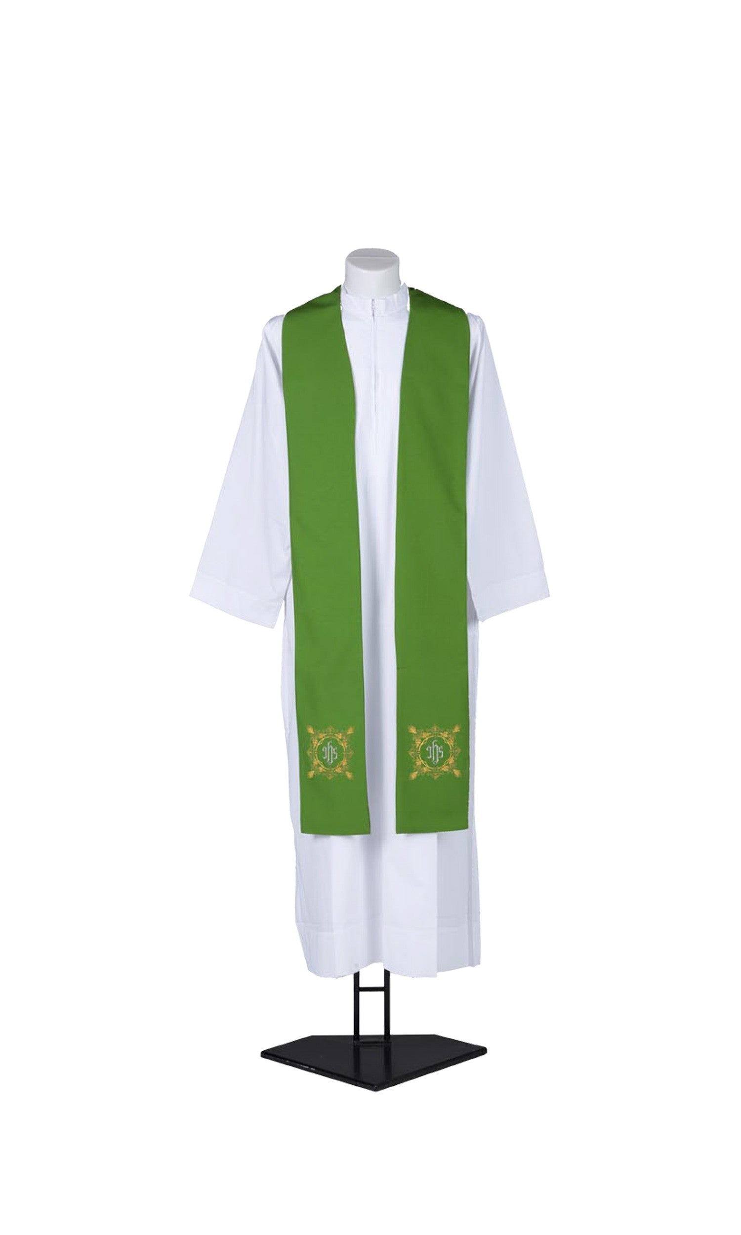 Stola per Sacerdote con Ricamo IHS (Colori Liturgici Disponibili)
