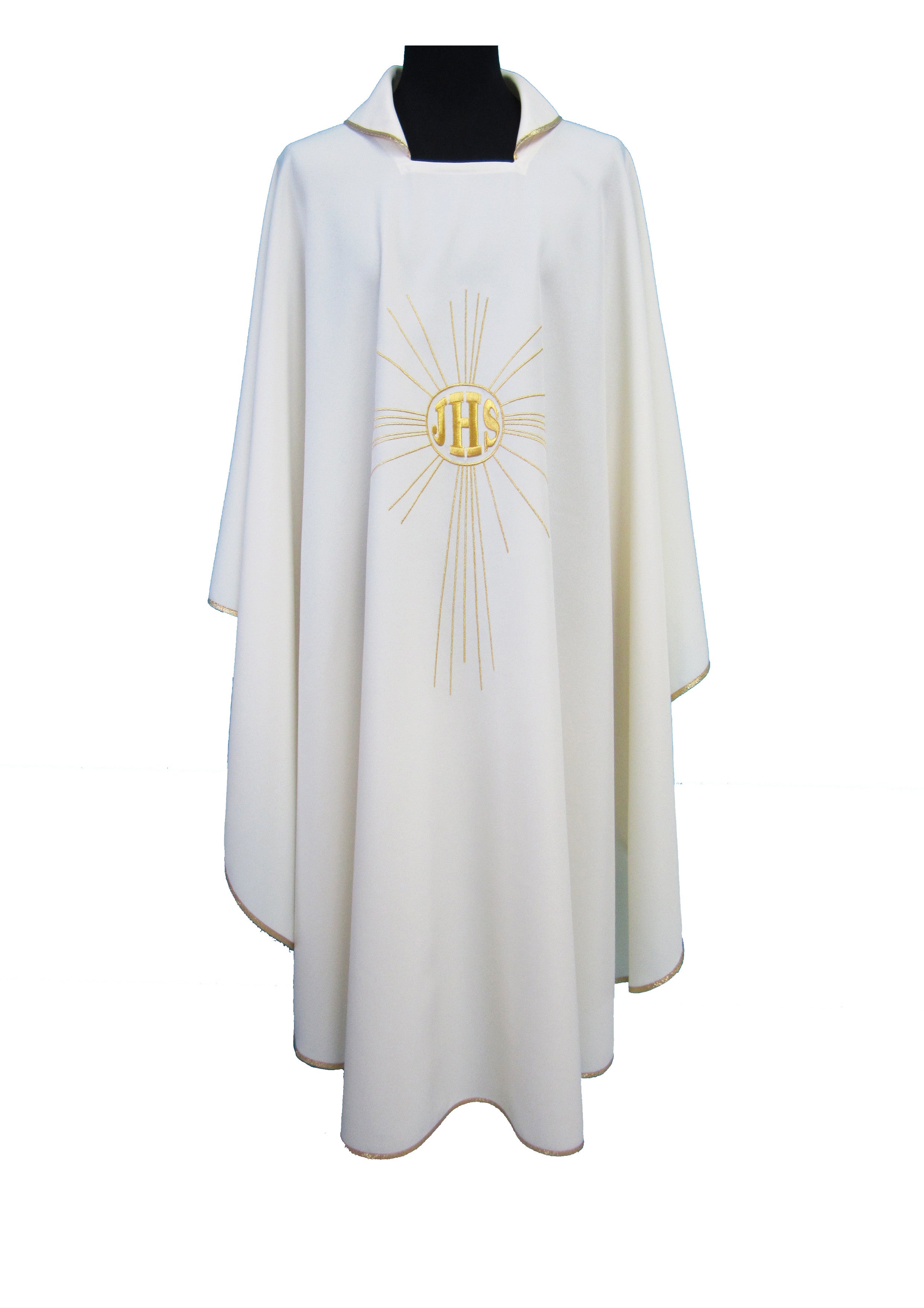 Casula Ostia e Sigla IHS (Colori Liturgici, Rosa, Celeste, Morello e Nero)