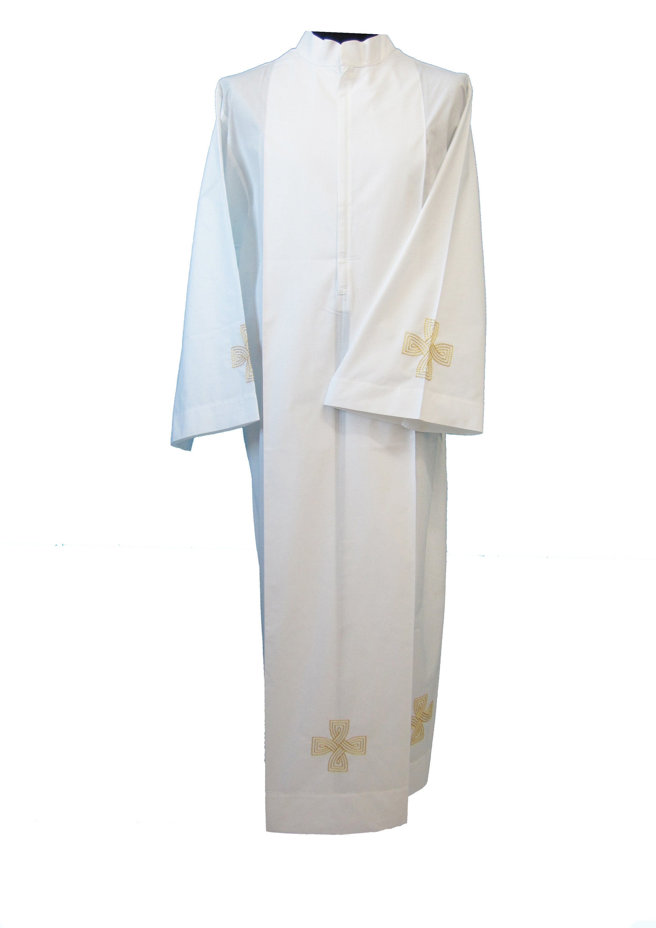 Camice da prete ricamo croce nelle varianti Cotone o Lana