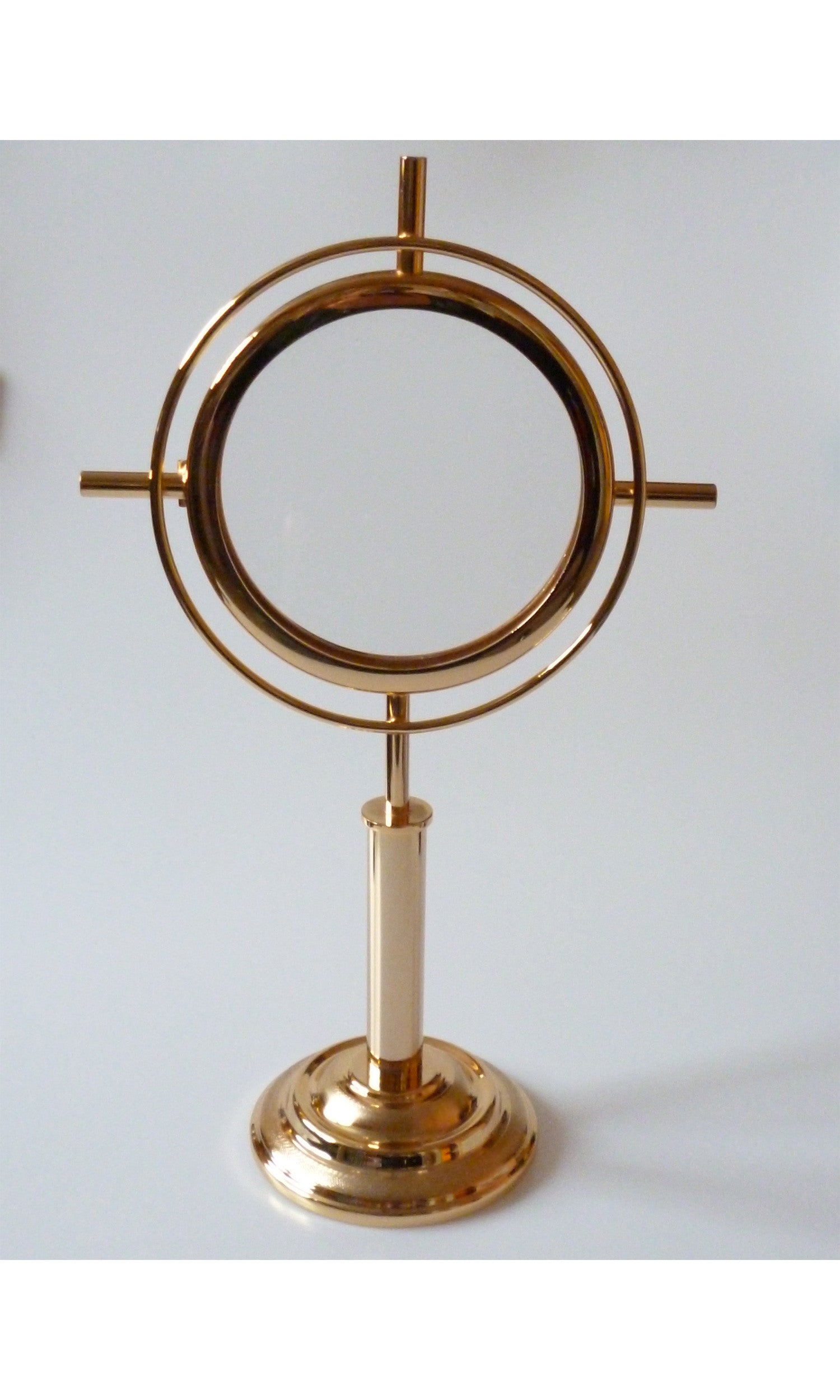 Teca In Ottone dorato per Ostia Magna Diametro 16 cm