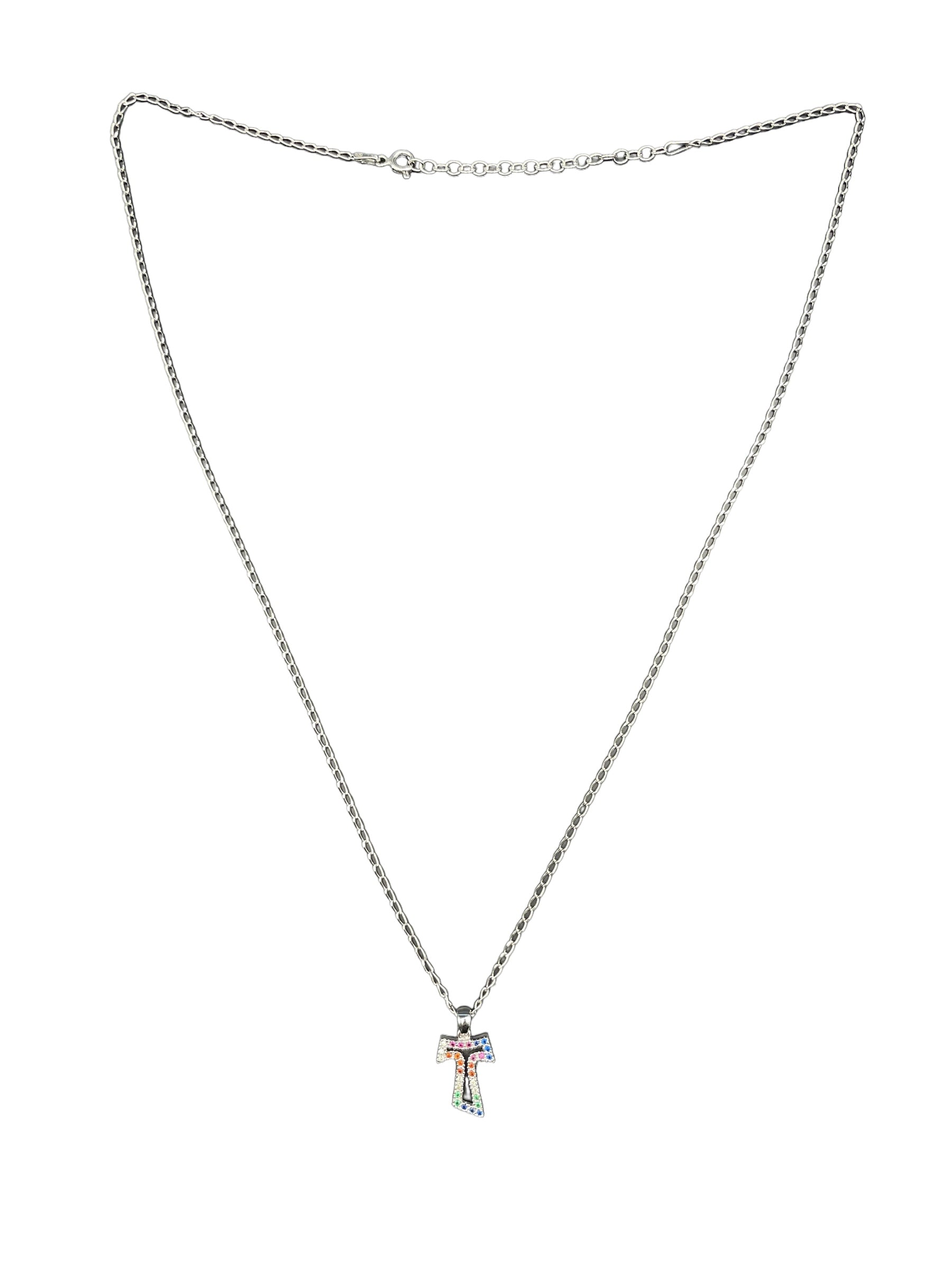 Collana in Argento con TAU Multicolor