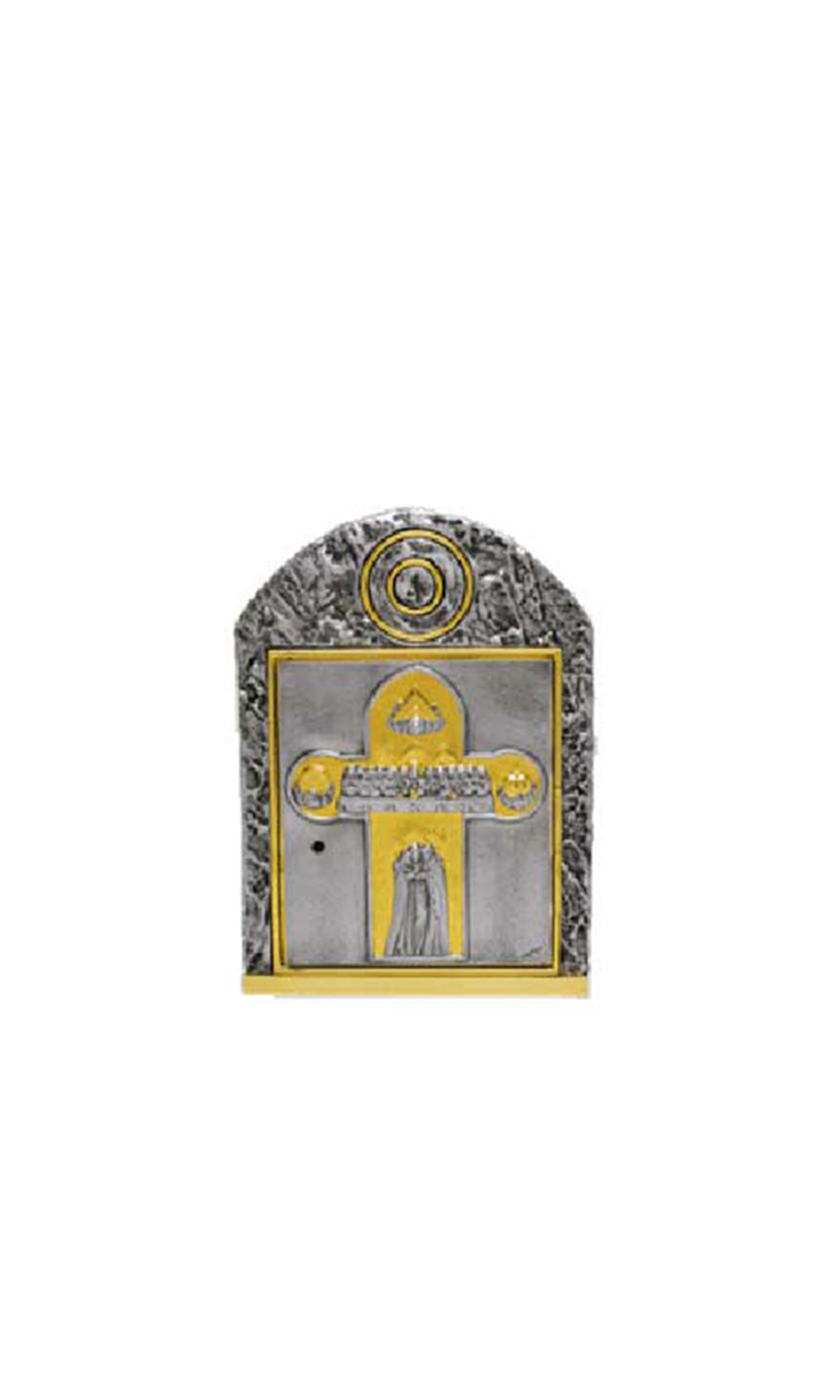 Tabernacolo da mensa in Bronzo fuso Ultima cena Porta Bicolore