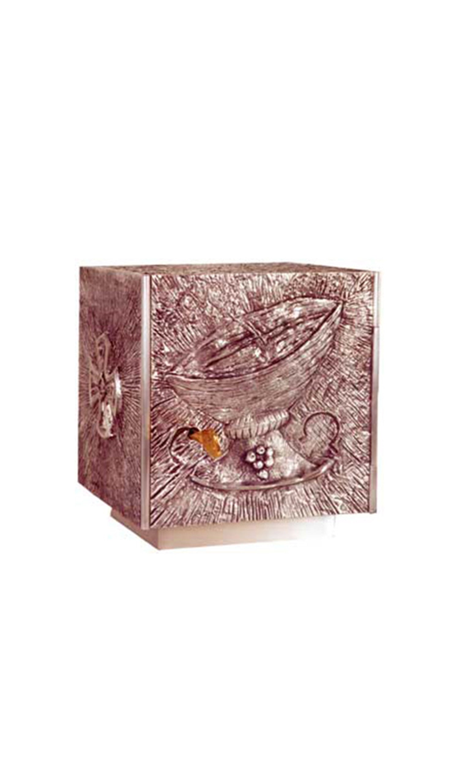 Tabernacolo in Bronzo con cesellature e Simboli Sacri