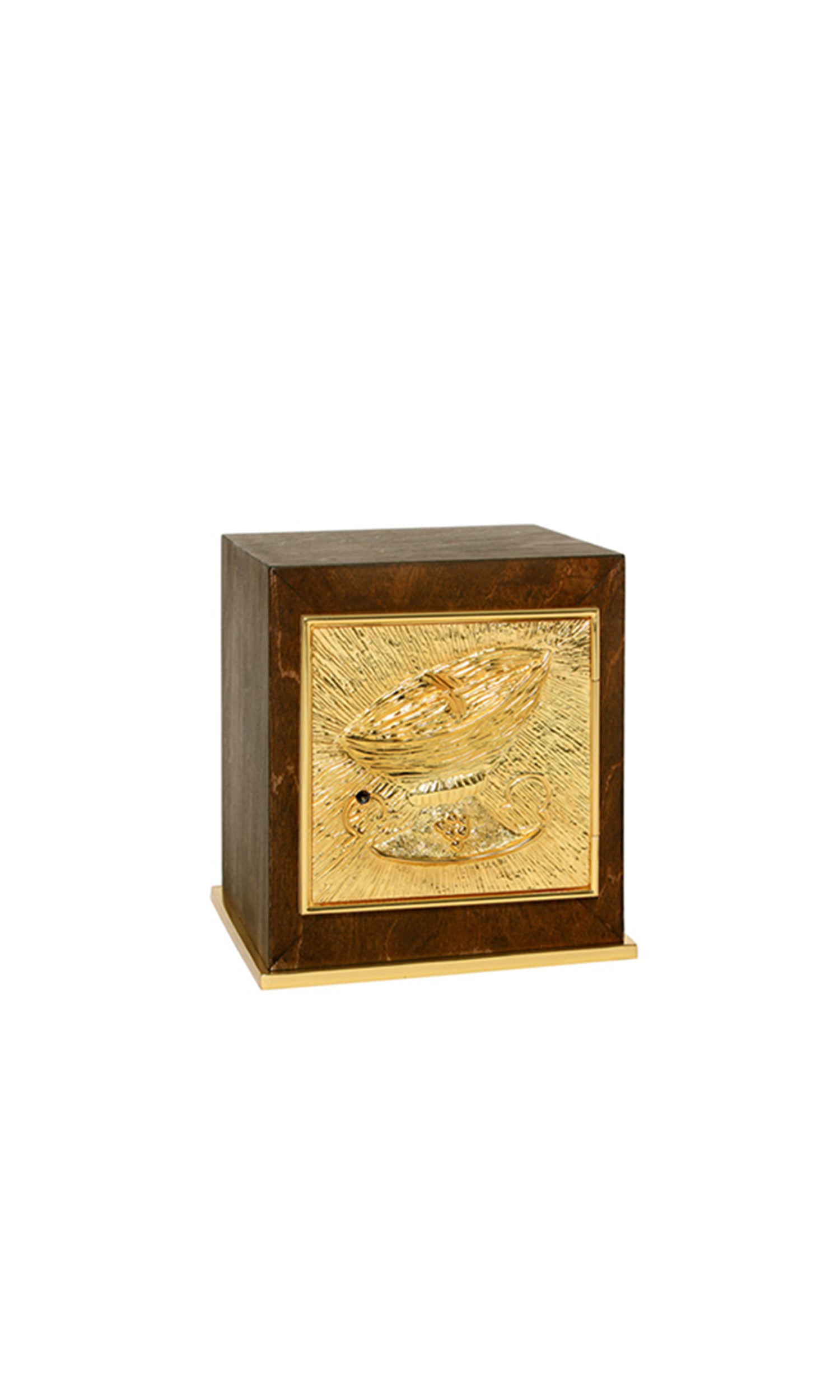 Tabernacolo Sacro in Legno con Porta Oro e cesellature Misura Small