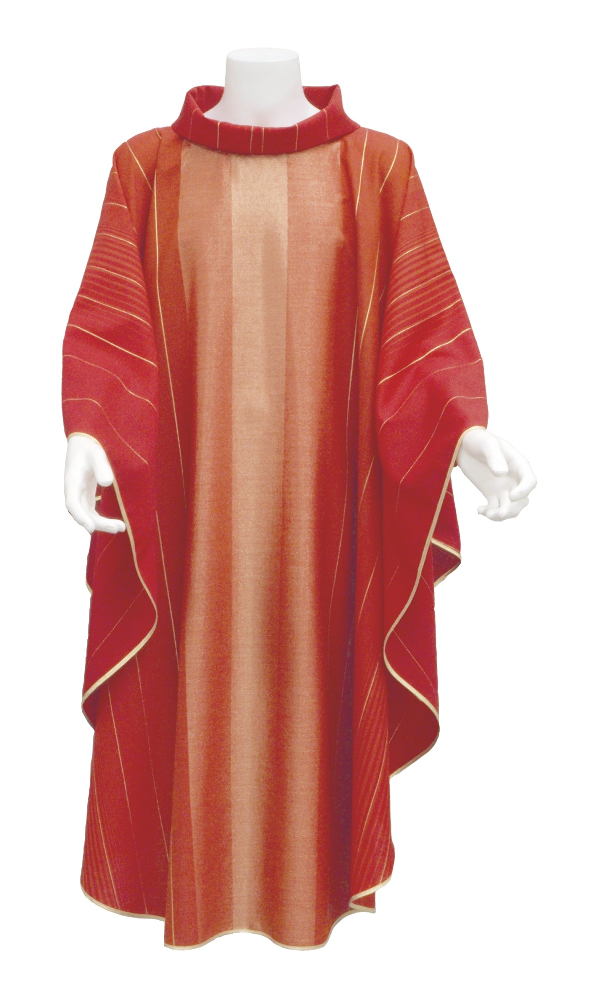 Casula in Lana e Lurex Effetto Rigato (Colori Liturgici e Celeste Disponibili)