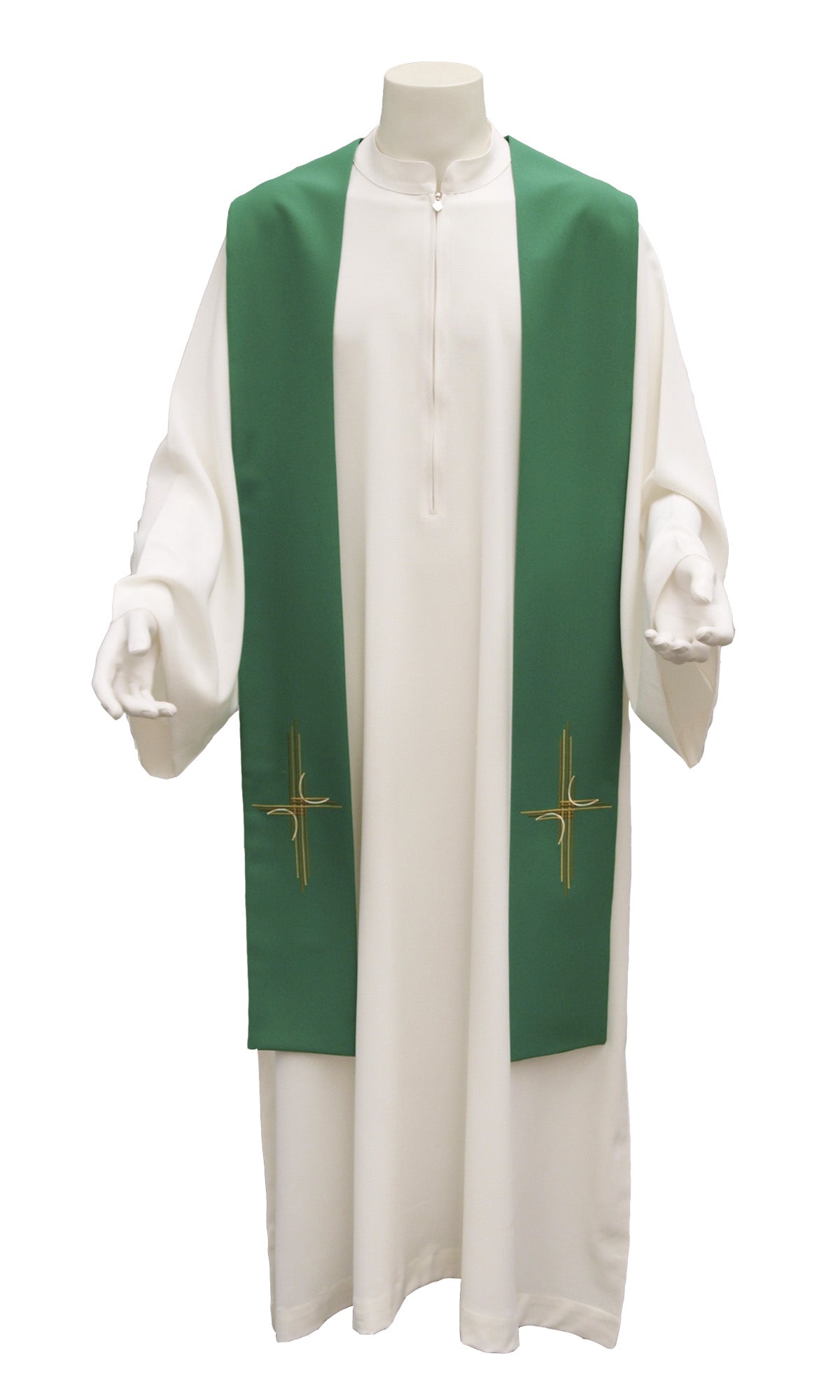 Stola Sacerdote Quattro Colori Liturgici con Croce Moderna