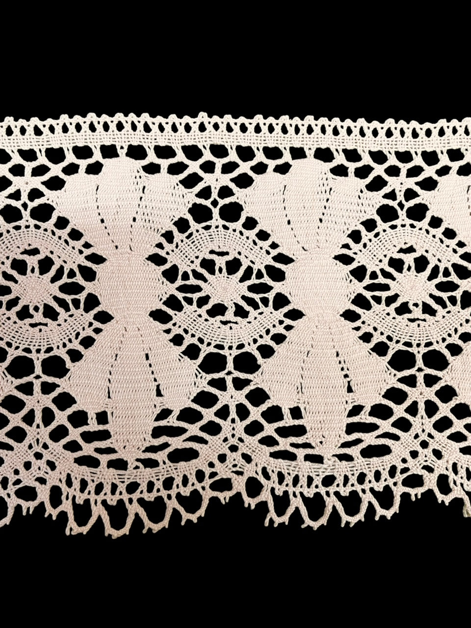 Trina avorio per tovaglie o paramenti sacri in cotone Altezza 16 cm