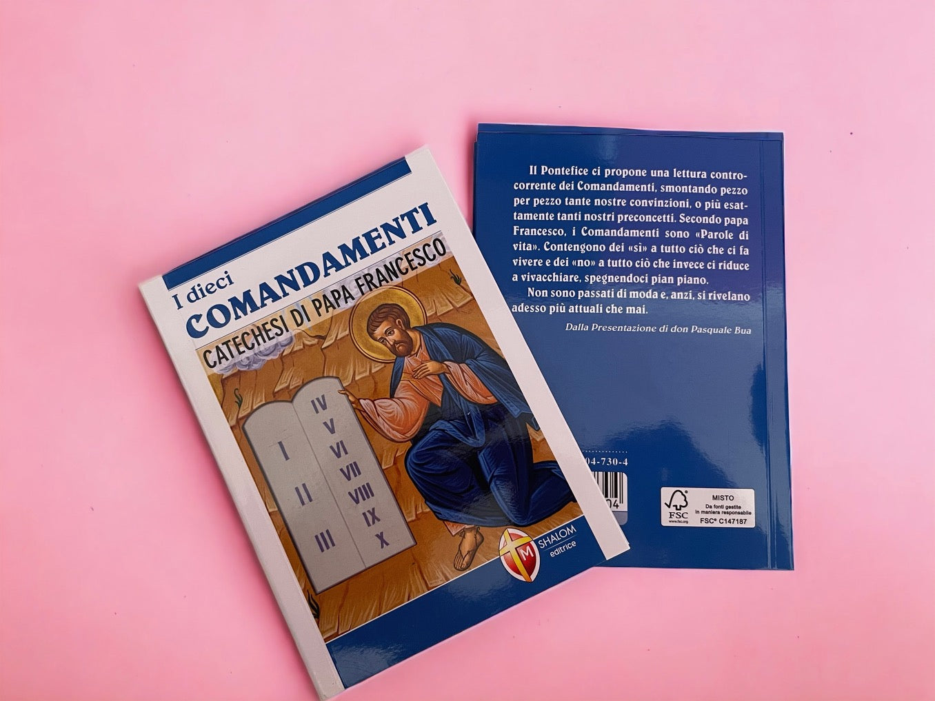 Libro "i Dieci Comandamenti" catechesi di Papa Francesco Ed. Shalom