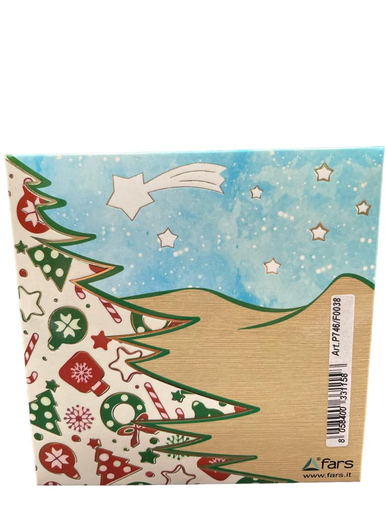 Addobbi Natalizi Natività Legno Albero di Natale  con Confezione Regalo