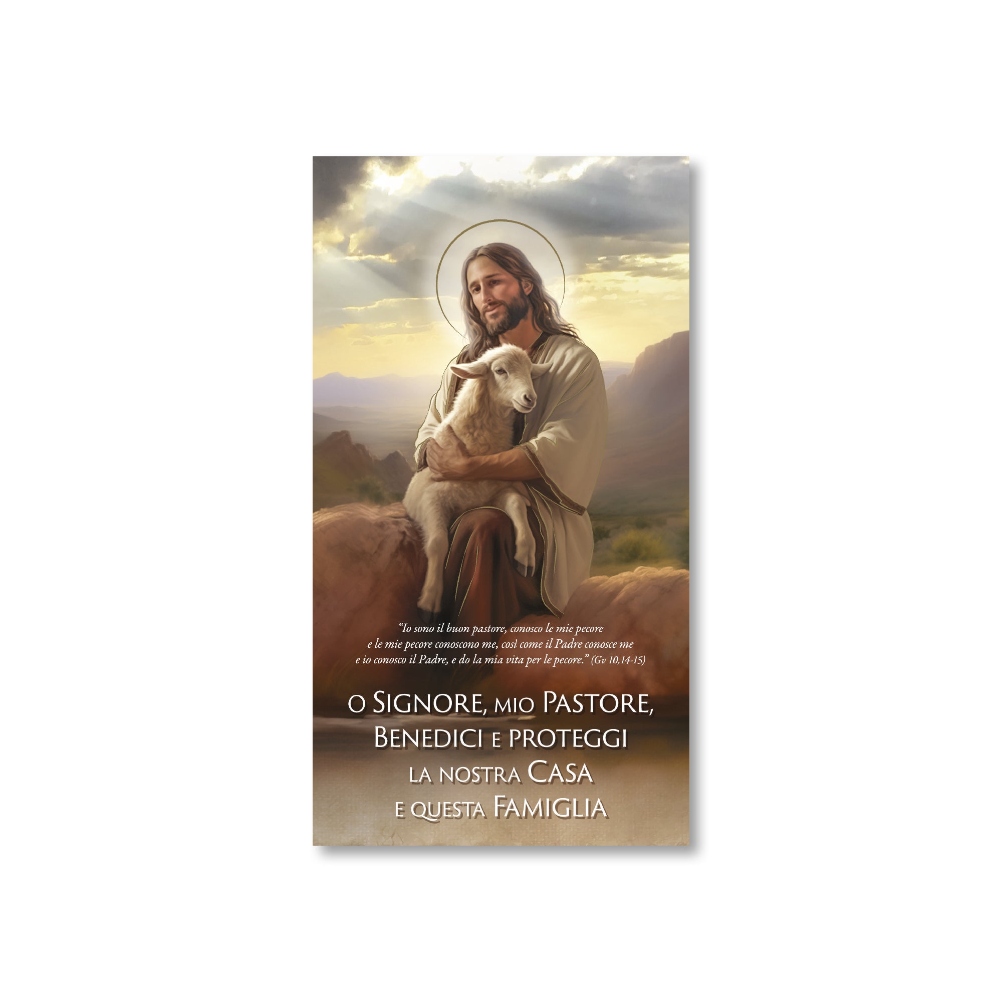 Novità Cartoncino Benedizione con Gesù Mio Pastore 100 Pezzi
