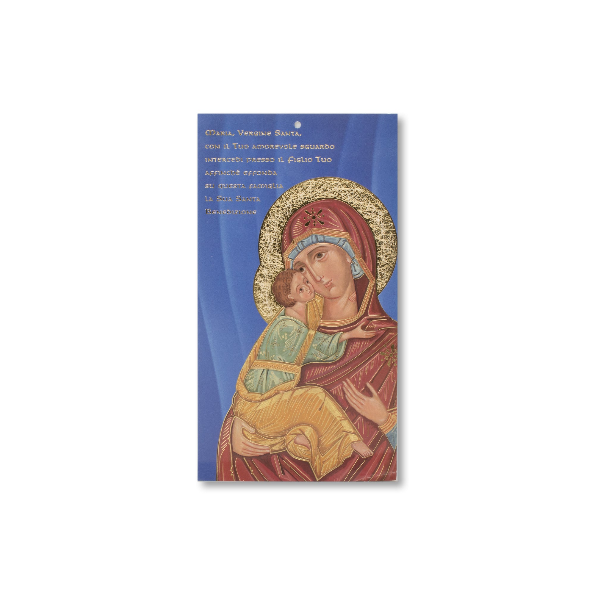Cartoncino Benedizione con la Madonna e Gesù Bambino 100 Pezzi
