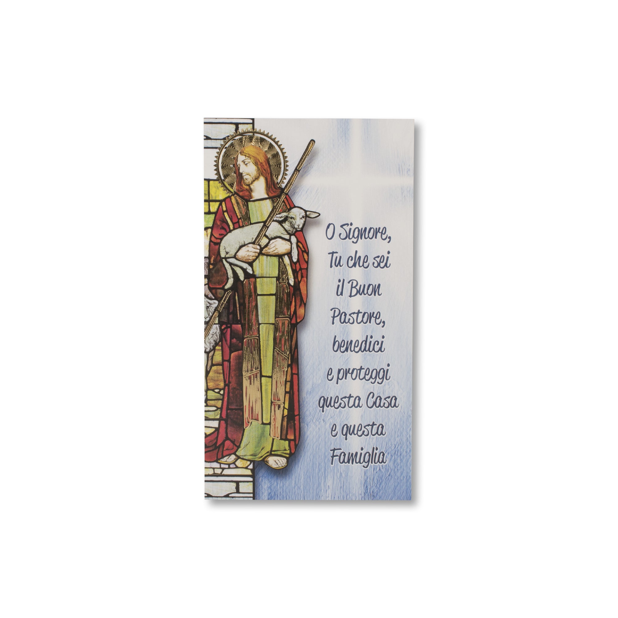 Cartoncino Benedizione con Gesù Pastore 100 Pezzi