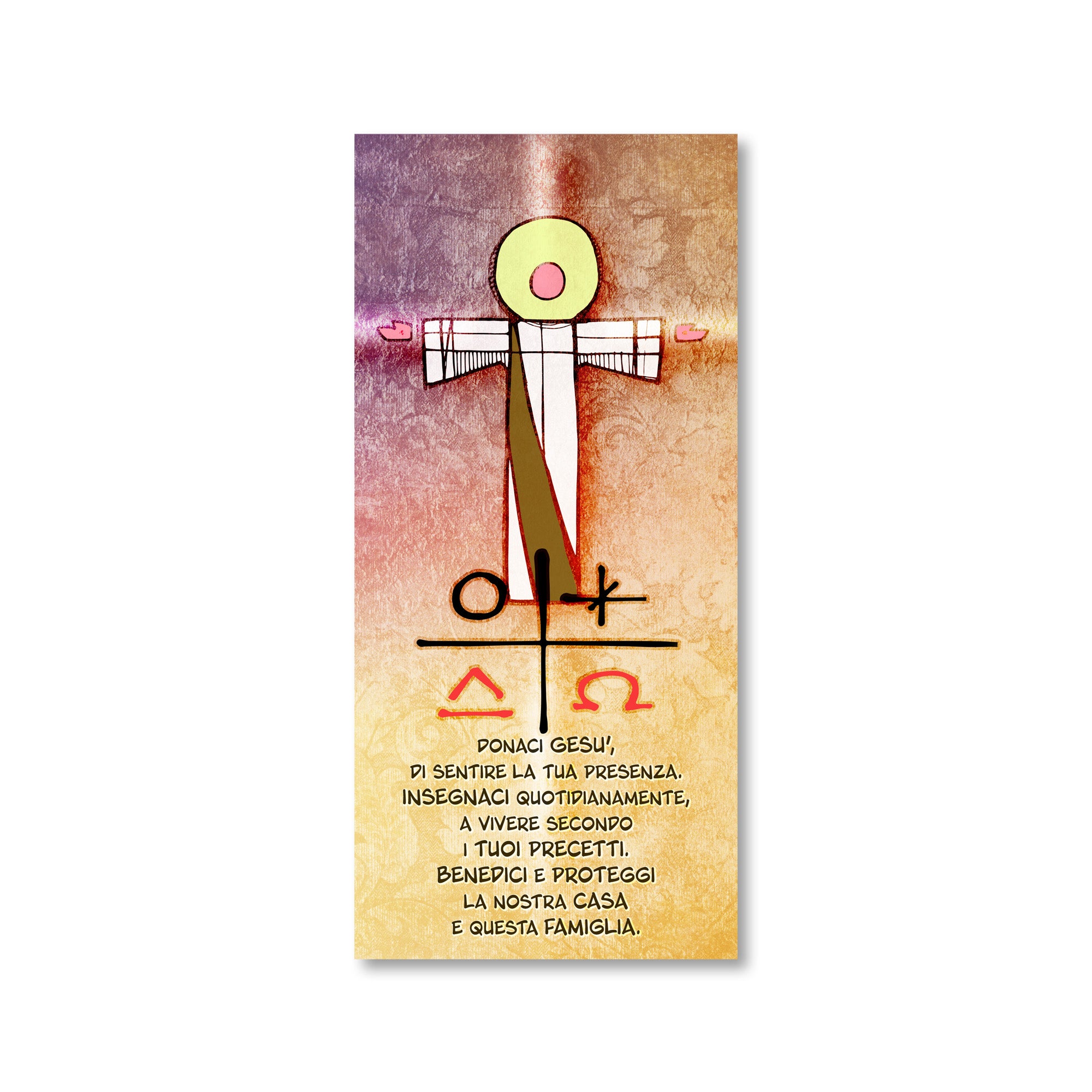 Cartoncino Benedizione con Gesù Stile Moderno 100 Pezzi