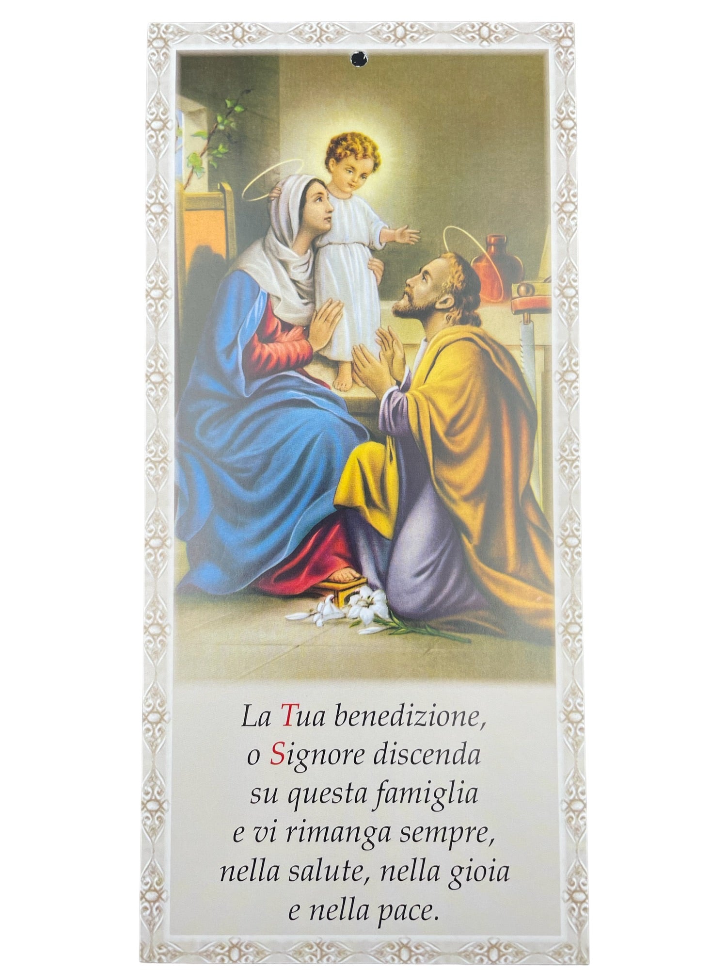 Cartoncino Benedizione con Sacra Famiglia 100 Pezzi