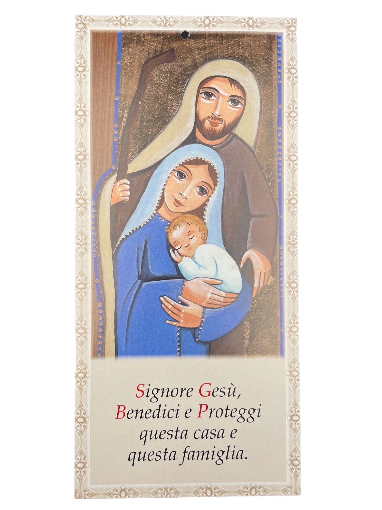 Cartoncino Benedizione con Sacra Famiglia 100 Pezzi