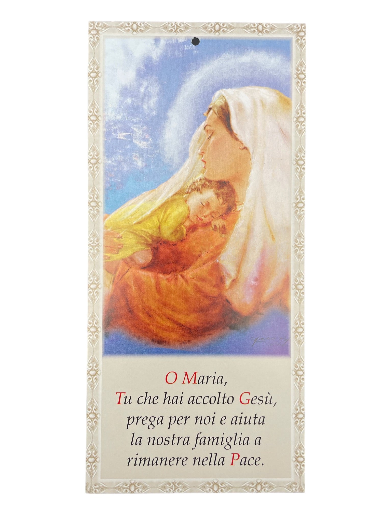 Cartoncino Benedizione con Maria e Gesù Bambino 100 Pezzi