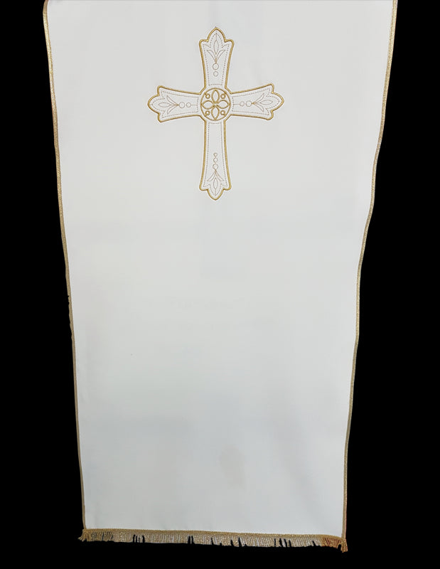 Coprileggio Liturgico con Croce dorata in poliestere 4 colori